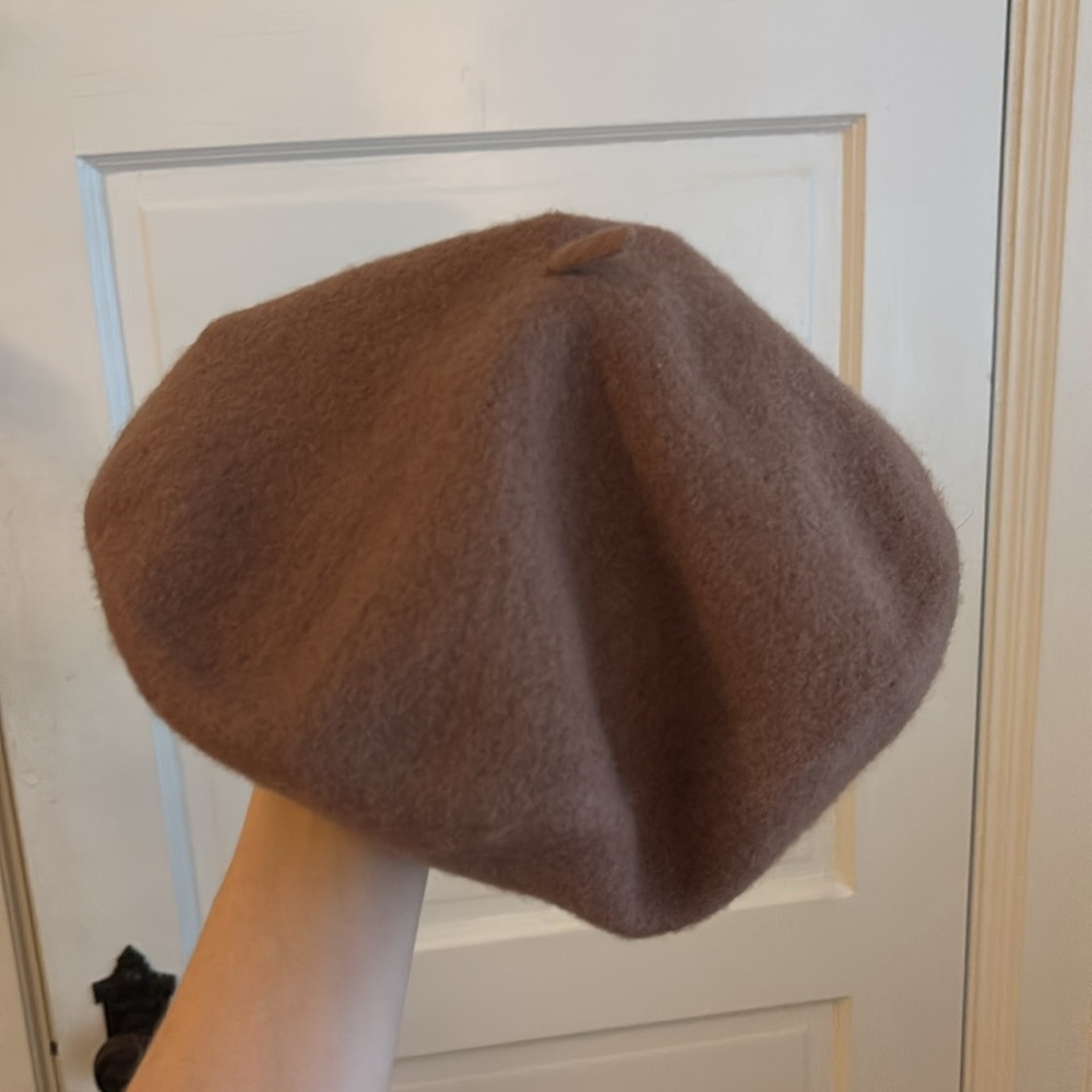 Wool beret hat